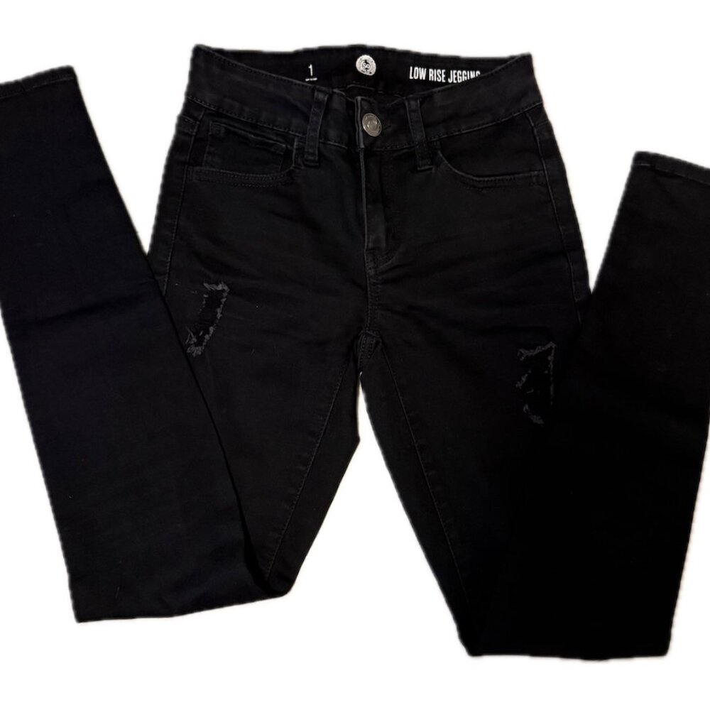 Authentic American Heritage Black Low Rise Jegging Sz. 1